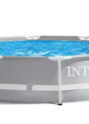 Intex 26700 (діаметр 305 x висота 76 см) каркасний басейн prism frame pool