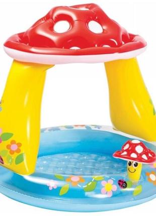 Intex 57114 (діаметр 102 x висота 89 см) надувний дитячий басейн "грибочок"