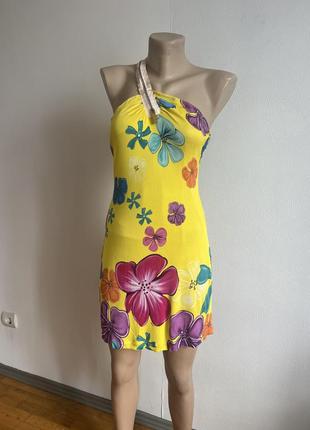 Платье мини летняя сарафан versus versace