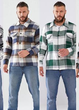 Теплая мужская рубашка модель: #101 цена: 870 грн материал: плотный турецкий кашемир размеры: m