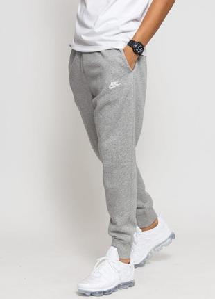 Оригінальні сірі штани найк nike club sportswear