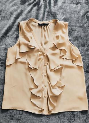 Брендовая блузка блуза пудровая очень красивая