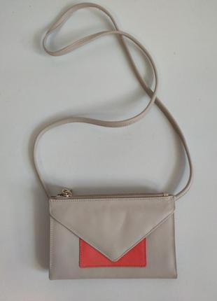 Шкіряна сумка - гаманець french connection