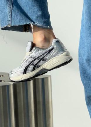 Кроссовки женские летние gelkayano asics gel-kayano 14 black silver