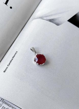 Серебряная подвеска ogosilver с рубином 3.142ct (2157939)