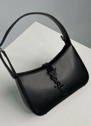 Сумка в стиле yves saint laurent hobo total black