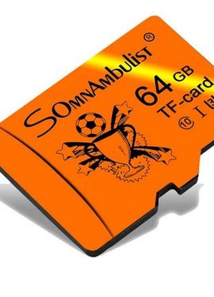 Microsd tf карта пам'яті somnambulist u3 a1 64 gb class 10