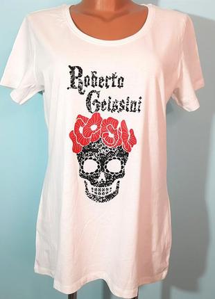 Стильна жіноча футболка з черепом бренда roberto geissini