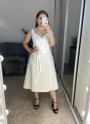 Ніжна літня біла сукня №387