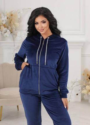 Женский велюровый костюм2 фото