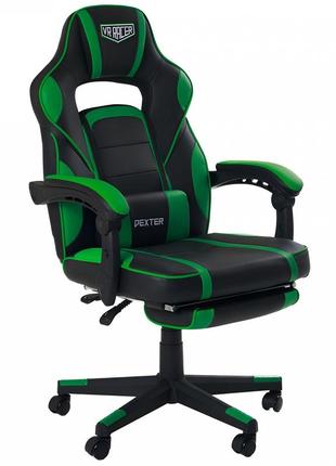Крісло vr racer dexter webster чорний/зелений