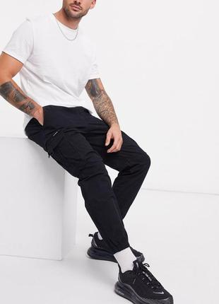 Стильні чоловічі легкі джинси карго з накладними кишенями pull&amp;bear xl/36