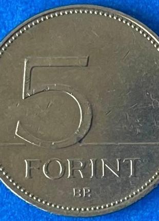 Монета угорщини 5 форинтів 2003 р.