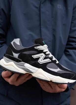 Кроссовки new balance 9060 black grey чёрные кроссовки демисезон нью беланс лёгкие нью баланс унисекс чёрные