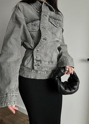 Джинсова куртка вітровка рубашка s m zara