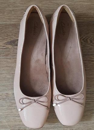 Балетки нюд, clarks, 41 р