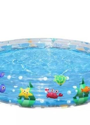 Bestway 51005 (діаметр 183 x висота 33 см) надувний дитячий басейн "подводний світ" 183x33см