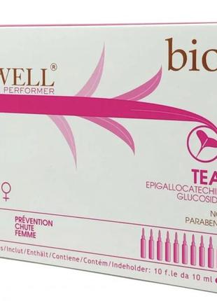 Ампули проти випадіння волосся raywell bio tea для жінок 10 мл