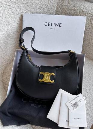 Кожаная сумка в стиле celine