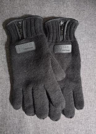 Мужские тёплые зимние перчатки