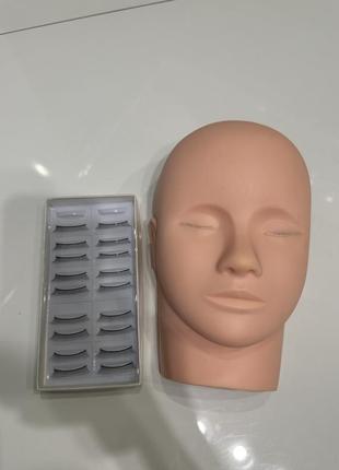 Манекен для нарощування вій.
