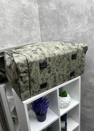 Мужская, женская дорожная спортивная сумка пиксель