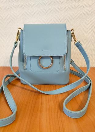 Miniso голубой рюкзак сумка