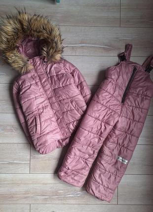 Куртка штаны зимний комбинезон 116-122 см