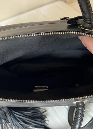 Женская черная сумка cromia италия оригинал кожа средний размер3 фото