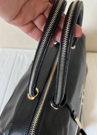 Женская черная сумка cromia италия оригинал кожа средний размер6 фото