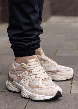 Кроссовки new balance 9060 beige full бежевые кроссовки демисезон нью беланс лёгкие нью баланс унисекс бежевые