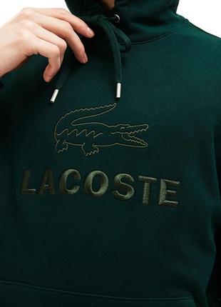 Худі lacoste embroidered logo and kangaroo pocket
