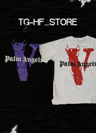 Футболки vlone palm angels