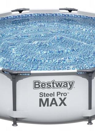 Bestway 56406 (діаметр 305 x висота 76 см) каркасний басейн steel pro frame pool