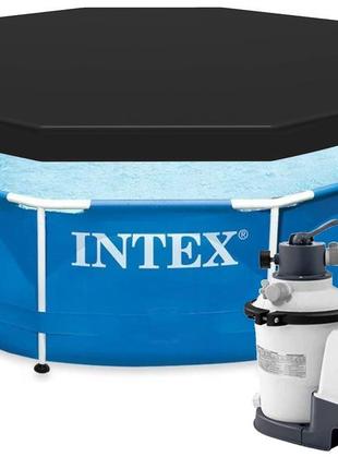 Intex 28200-26642-28030 (діаметр 305 x висота 76 см) каркасний басейн metal frame pool