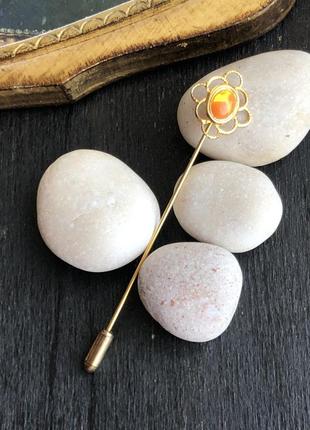 Брошь игла винтаж "вспышку на солнце"