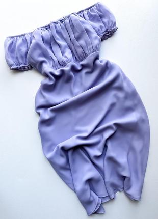 Неймовірна лавандова сукня міді