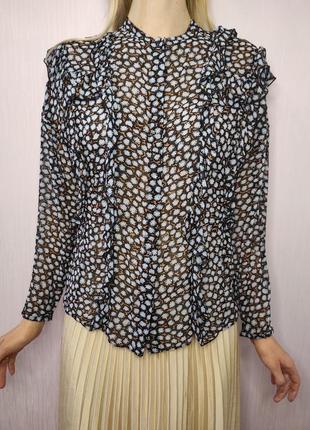 Dorotee schumacher оригинал шелковая блуза шелковый рубашка блузка топ шёлковая шелк цветочный принт