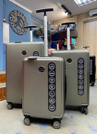 Чемодан wings рс 565 поликарбонат 100% устойчив к ударам и царапинам.4 фото