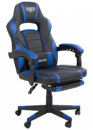 Кресло vr racer dexter webster черный/синий