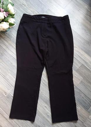 Черные женские базовые брюки  большой размер батал 52/54 штаны