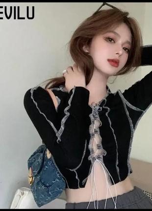 Топ на завязках xs/s, m