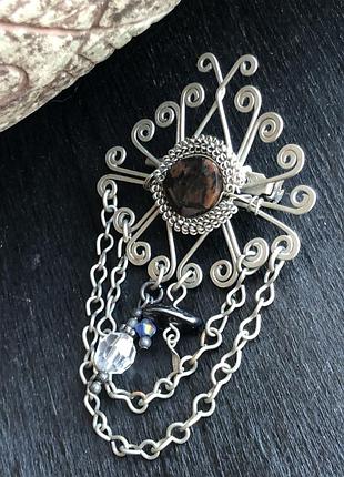 Брошь винтаж южно-западный стиль "пококонтас"