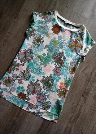 Сукня туніка сукня-футболка в квітковий принт