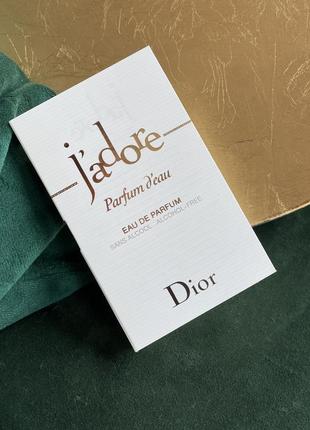 Тестер парфуму dior j'adore parfum d’eau, 1.2мл