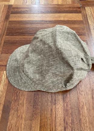 Новая льняная кепка шляпа на подкладке италия 🇮🇹