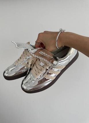 Кроссовки adidas samba x walles bonner silver