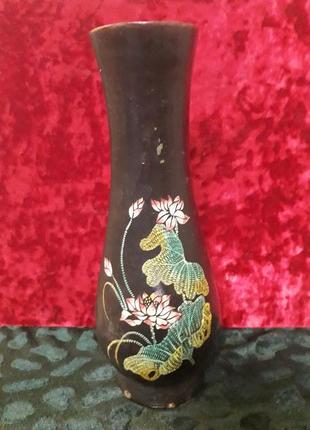 Антикварная деревянная китайская ваза 50х годов