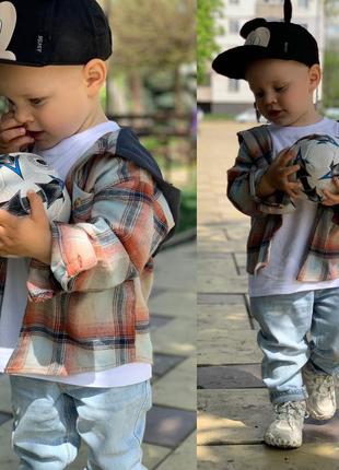 Дитяча сорочка zara для хлопчика 4-5 роки/детская рубашка зара  на мальчика