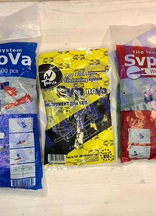 Комплект свп "svp-nova" 500 зажимт 2 мм + 200 клин + инструмент металлический